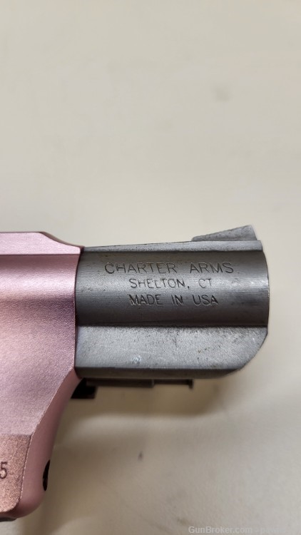Charter Arms model The Pink Lady .38 SPL 5 shot rubber grip.-img-2