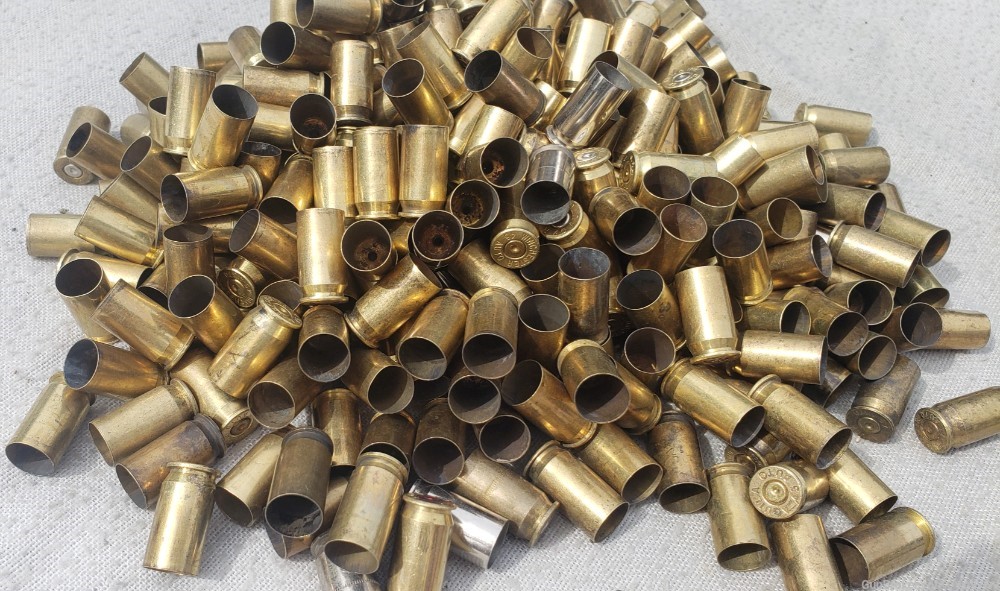 45 ACP Range Brass Casings 600+ pcs Small Primer Once Fired Un-Processed-img-0