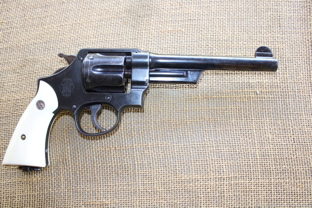 Smith & Wesson .44 Hand Ejector 1st Mod.Triple Lock .44spl & 455Web . 6.5" -img-0