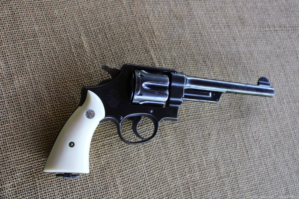 Smith & Wesson .44 Hand Ejector 1st Mod.Triple Lock .44spl & 455Web . 6.5" -img-31