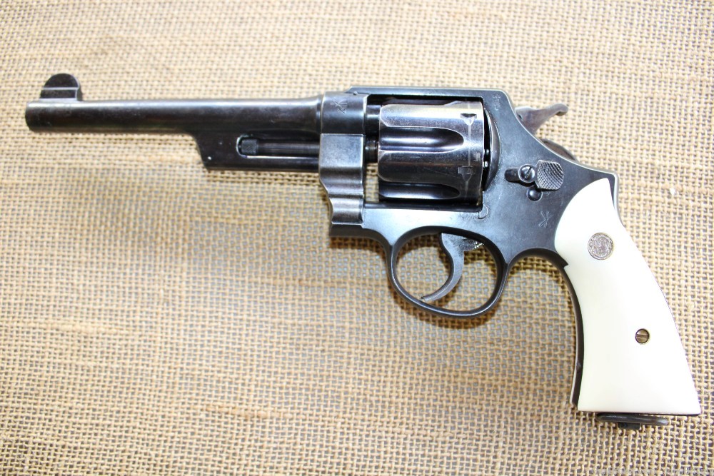 Smith & Wesson .44 Hand Ejector 1st Mod.Triple Lock .44spl & 455Web . 6.5" -img-11