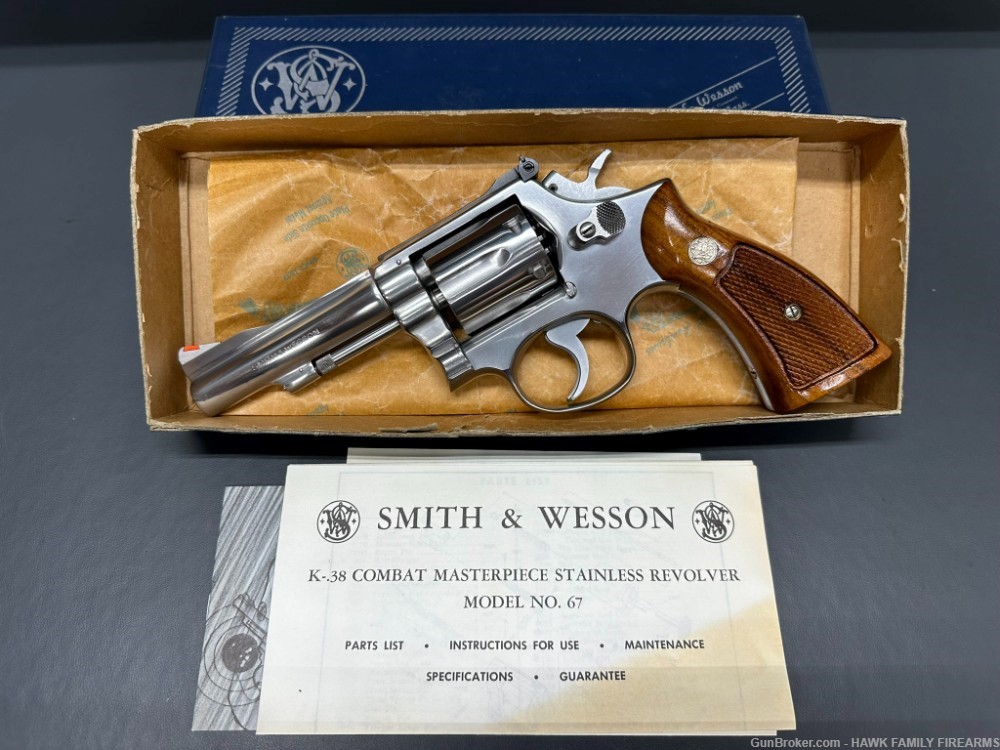 SMITH & WESSON MODEL 67 NO DASH STAINLESS *EARLY* PINNED BARREL*STUNNING*-img-16