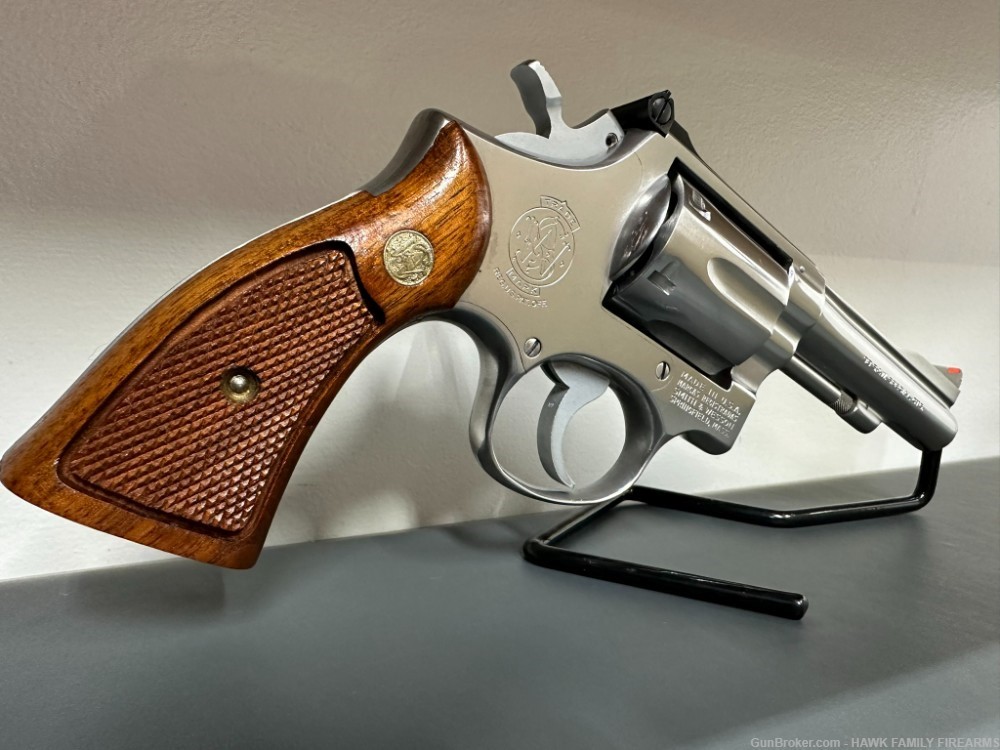 SMITH & WESSON MODEL 67 NO DASH STAINLESS *EARLY* PINNED BARREL*STUNNING*-img-7