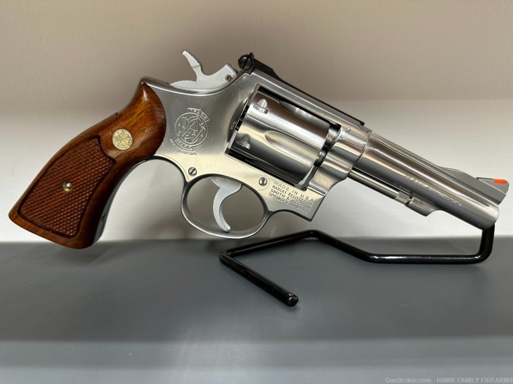 SMITH & WESSON MODEL 67 NO DASH STAINLESS *EARLY* PINNED BARREL*STUNNING*-img-1
