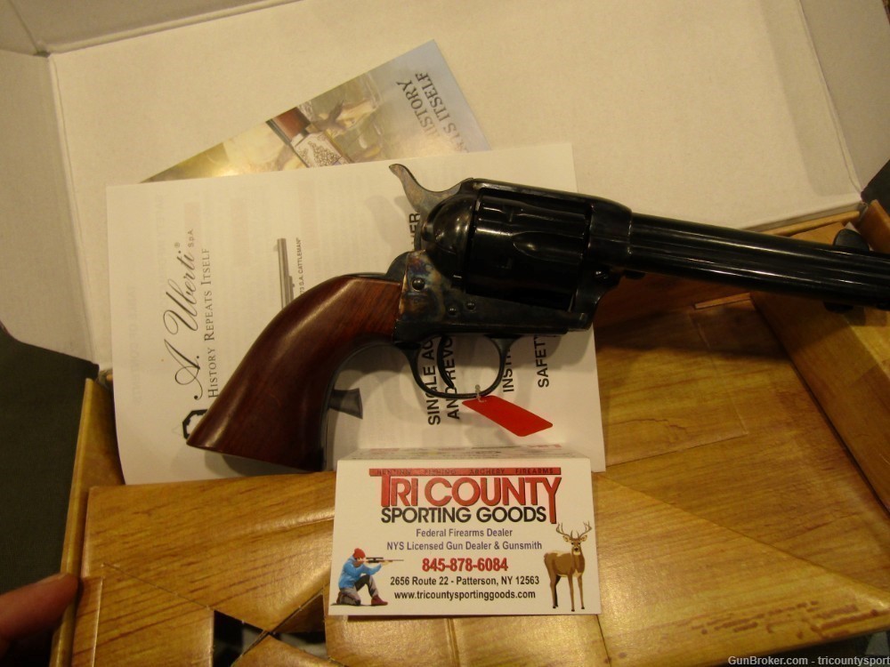 Uberti 1873 Cattleman II 4.75" 357 Magnum Revolver - Blue/Black-img-3