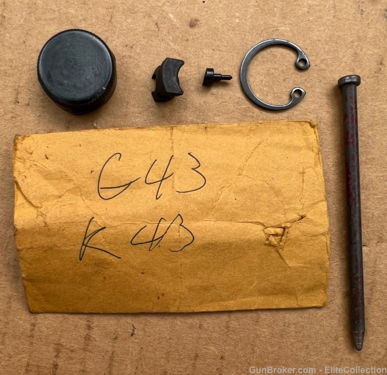 K43 G43 German Rifle Safety Clip Ring Firing Pin Extractor Scope Cap WWII-img-0