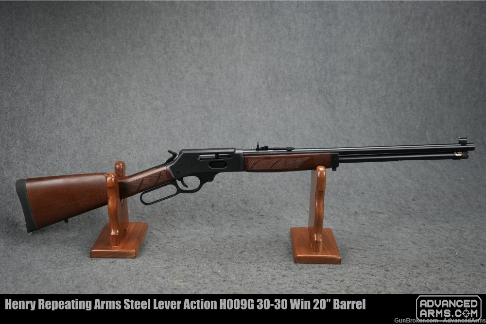 Henry Repeating Arms Steel Lever Action H009G 30-30 Win 20” Barrel-img-0