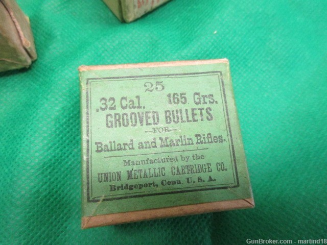 4 Boxes vintage UMC 32 Caliber Ballard & Marlin bullets-img-7