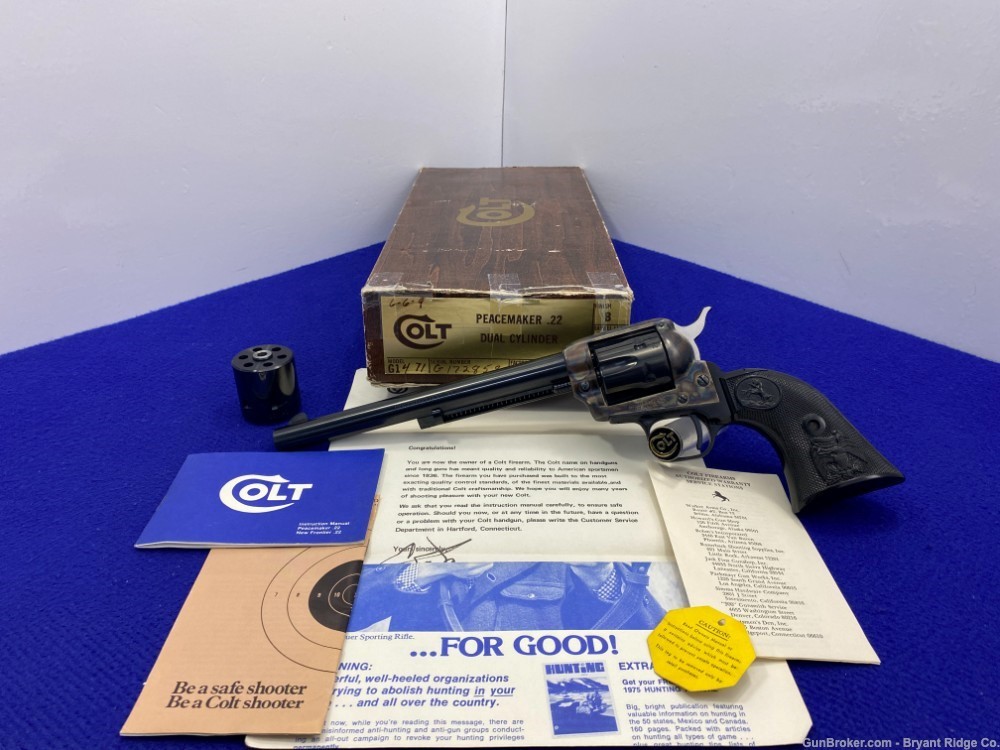 1976 Colt Peacemaker Buntline Scout .22LR *INTERCHANGEABLE .22MAG CYLINDER*-img-56