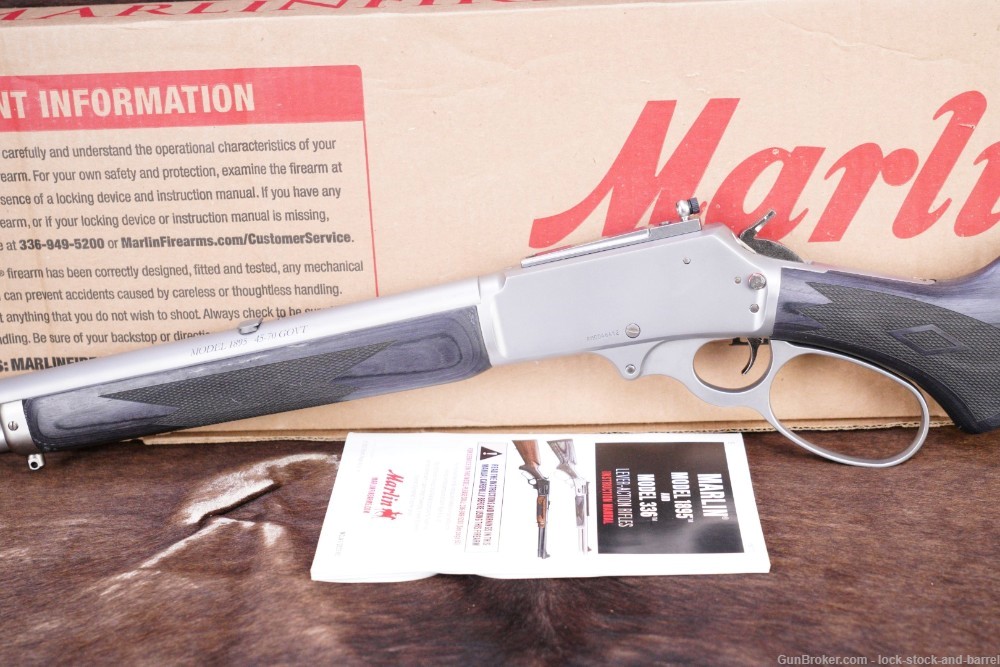 Marlin Ruger Model 1895 Trapper 70450 .45-70 16" Threaded Lever Rifle 2023-img-9