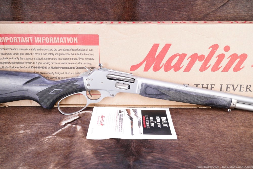 Marlin Ruger Model 1895 Trapper 70450 .45-70 16" Threaded Lever Rifle 2023-img-2