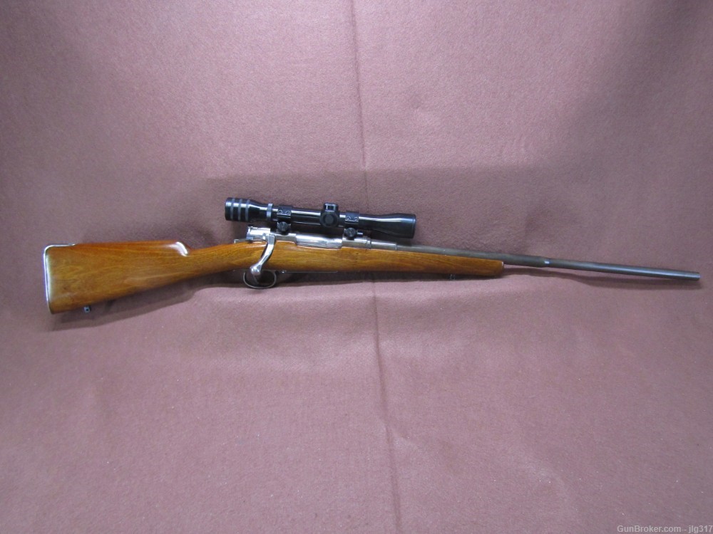 Spanish Mauser 98 Sporter 8mm Bolt Action Rifle and Scope-img-0