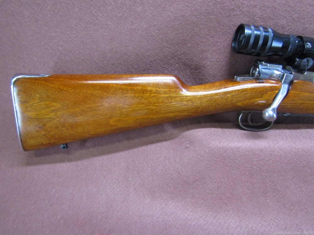 Spanish Mauser 98 Sporter 8mm Bolt Action Rifle and Scope-img-1