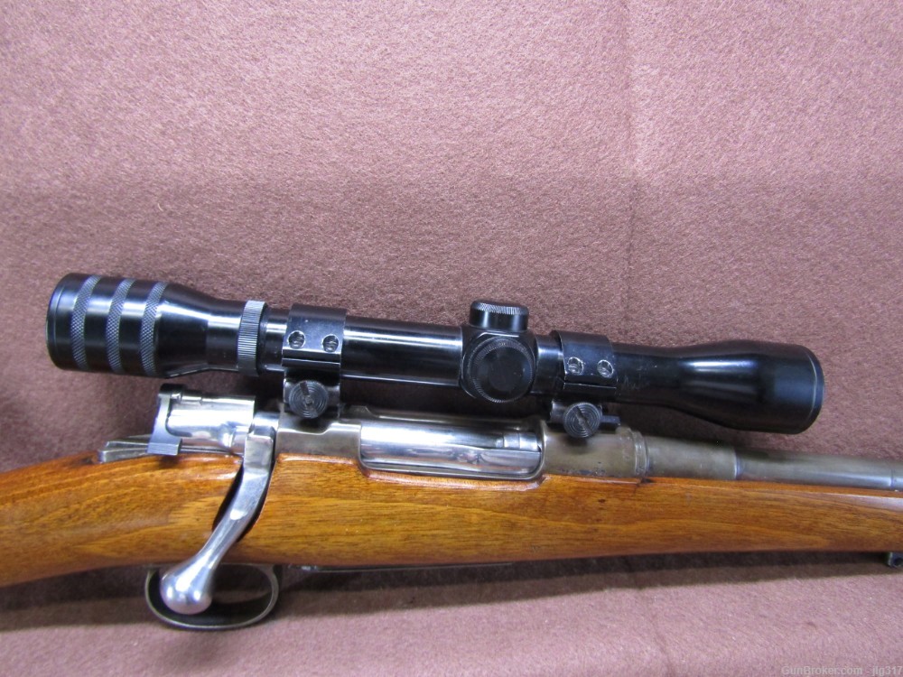 Spanish Mauser 98 Sporter 8mm Bolt Action Rifle and Scope-img-4