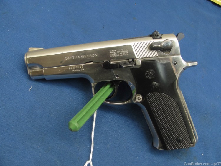 Smith & Wesson S&W Model 59 -  Factory Nickel Nice Gun - Almost Needs Box  -img-0