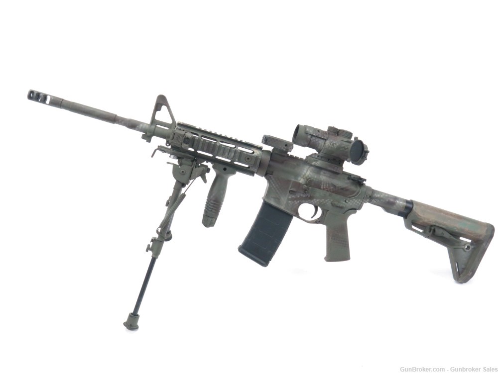 Colt M4 Carbine 5.56 16" LE SERIAL Semi-Automatic Rifle w/ Optic, Bipod-img-0