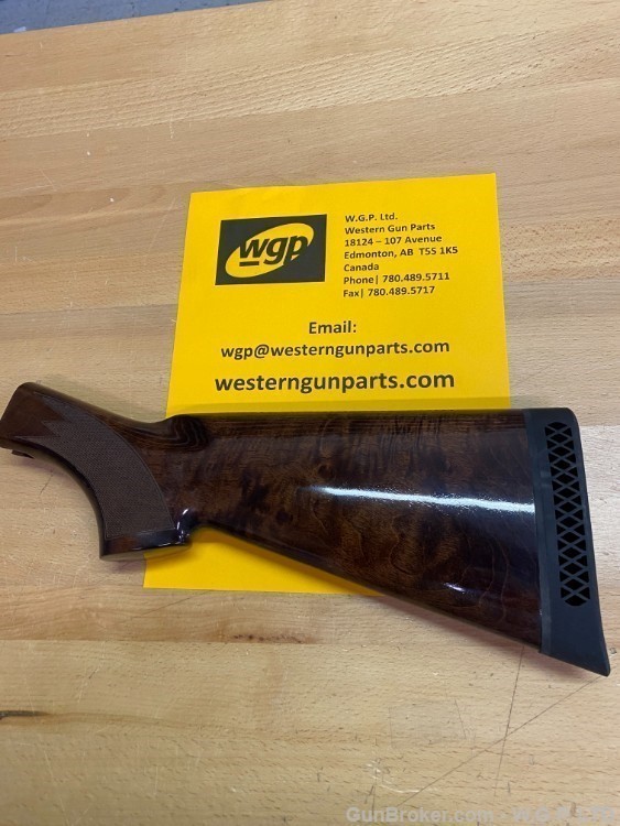 Browning parts, Gold 12ga 3.5" Classic buttstock, stock, gloss wood, NOS-img-0
