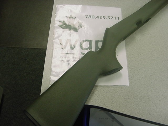 Remington 597  stock, green synthetic used-img-0