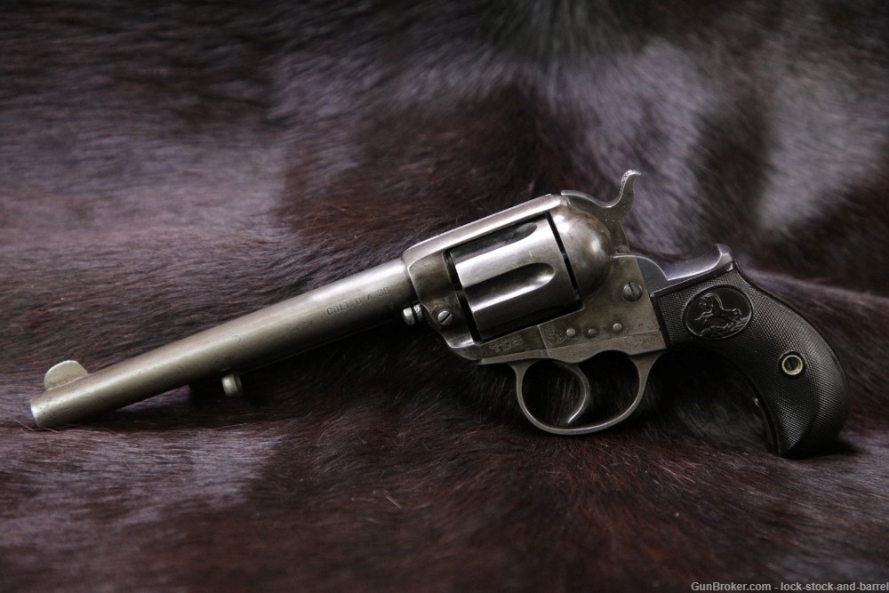 Colt Model 1877 Lightning .38 LC 6" Double Action SA/DA Revolver 1903 C&R-img-3