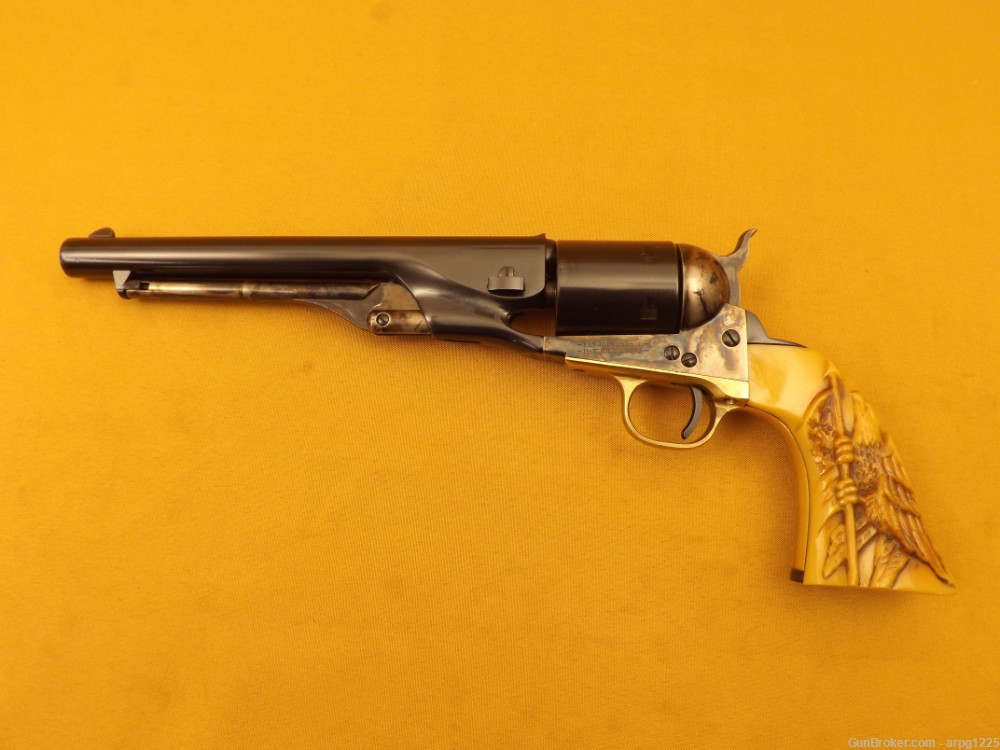 TAYLOR 1860 ARMY LONG CYLNIDER CONVERSION .45COLT IN THE BOX-img-4
