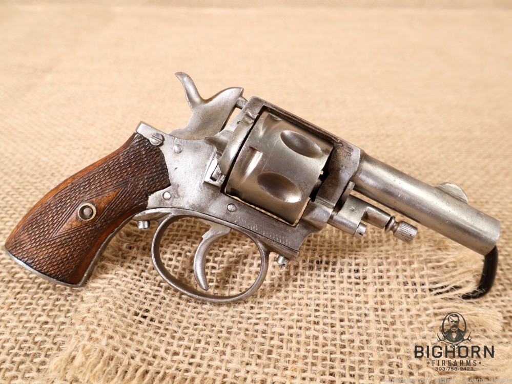 Antique Belgian Bulldog Style Pocket Revolver, Liège House Proofs, 6-Shot-img-1