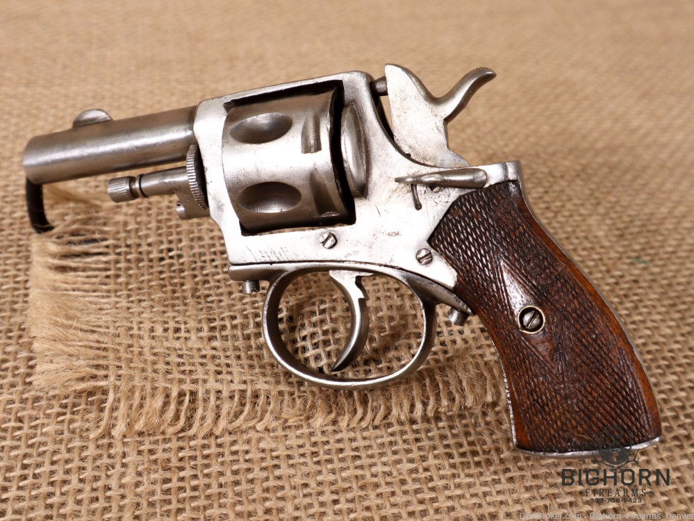 Antique Belgian Bulldog Style Pocket Revolver, Liège House Proofs, 6-Shot-img-3