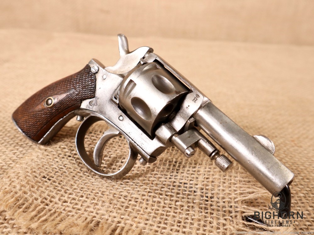 Antique Belgian Bulldog Style Pocket Revolver, Liège House Proofs, 6-Shot-img-0