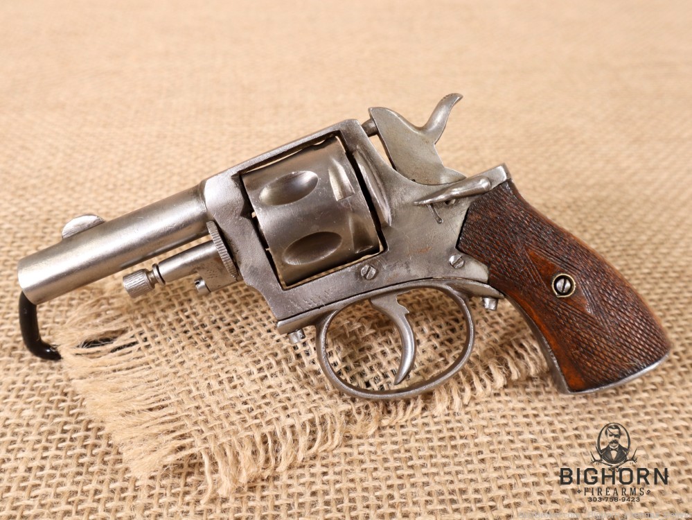 Antique Belgian Bulldog Style Pocket Revolver, Liège House Proofs, 6-Shot-img-4