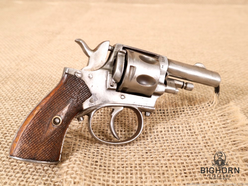 Antique Belgian Bulldog Style Pocket Revolver, Liège House Proofs, 6-Shot-img-2