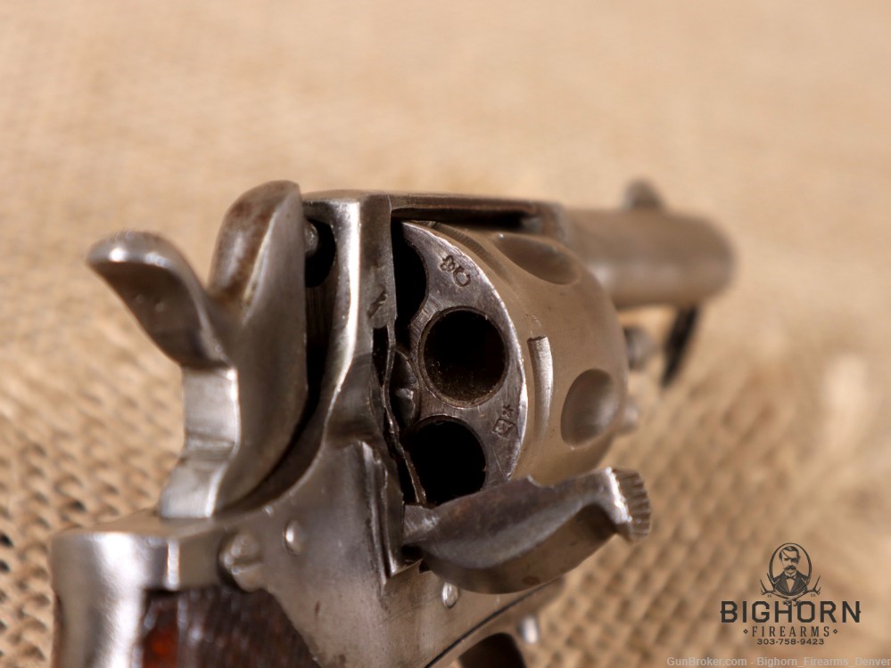 Antique Belgian Bulldog Style Pocket Revolver, Liège House Proofs, 6-Shot-img-7