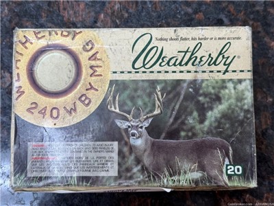 WEATHERBY 240WBY MAGNUM 20RDS