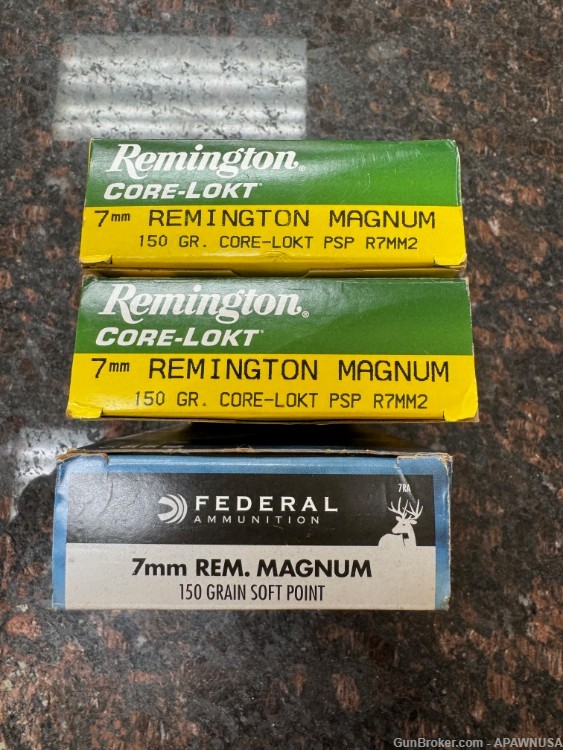 7MM REMINGTOIN MAGNUM 60RDS TOTAL -img-0