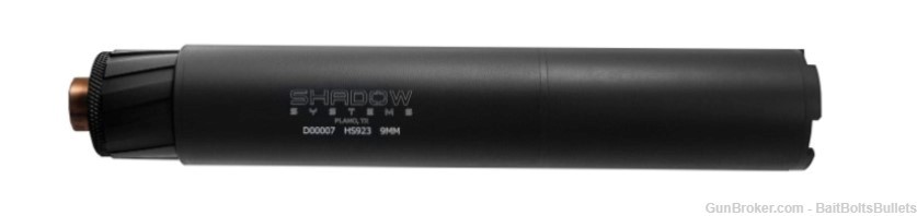 Shadow Systems 9MM BLACK 1/2X28 Silencer 9mm HS923 SS-9000 Free Shipping-img-1