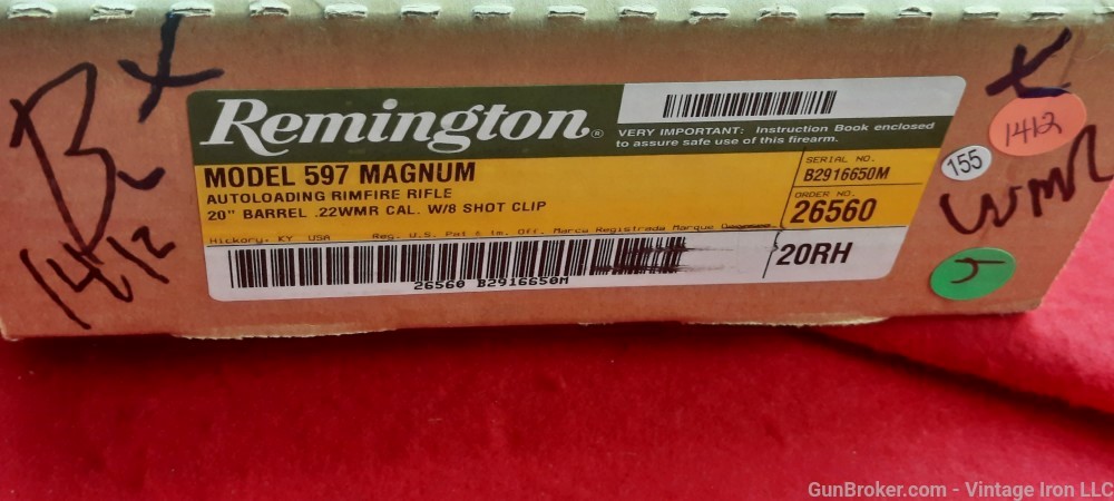 Remington 597 .22 WMR*.22 mag* Rare NOS! NR-img-5