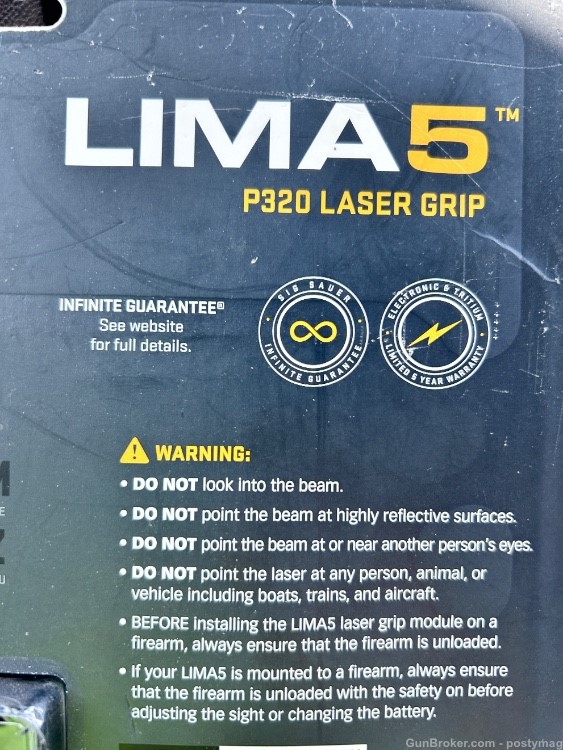 SIG p320 p250 lima 5 green laser complete frame - GENUINE sig sauer lima5 -img-2