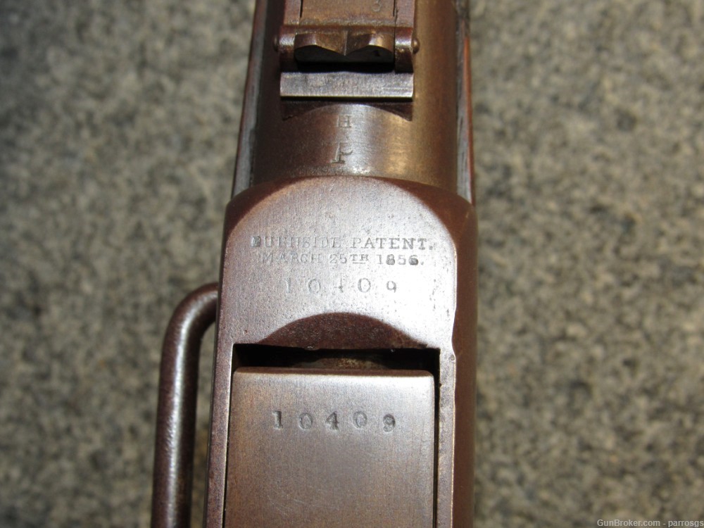 Civil War Burnside Carbine 3rd Model 54 Cal 21" Cartouche 3 Cartridges 1862-img-3