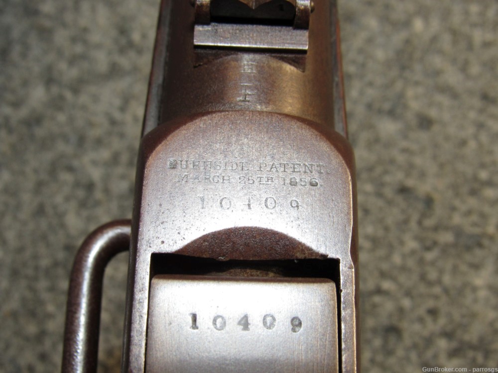 Civil War Burnside Carbine 3rd Model 54 Cal 21" Cartouche 3 Cartridges 1862-img-4