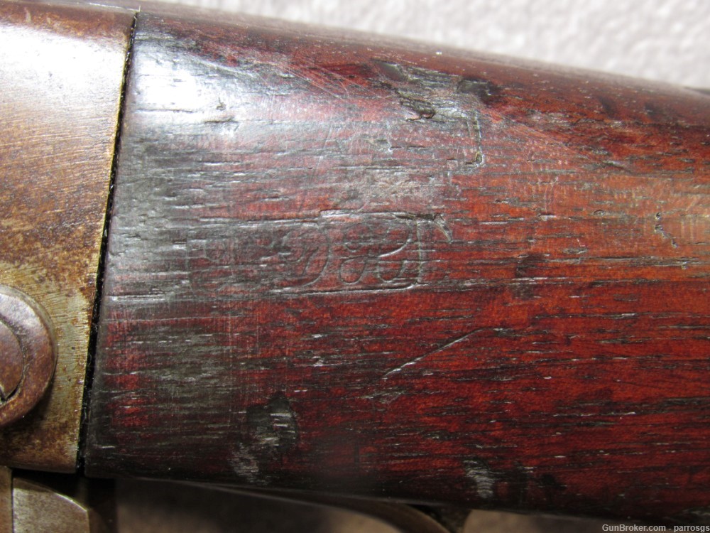 Civil War Burnside Carbine 3rd Model 54 Cal 21" Cartouche 3 Cartridges 1862-img-8