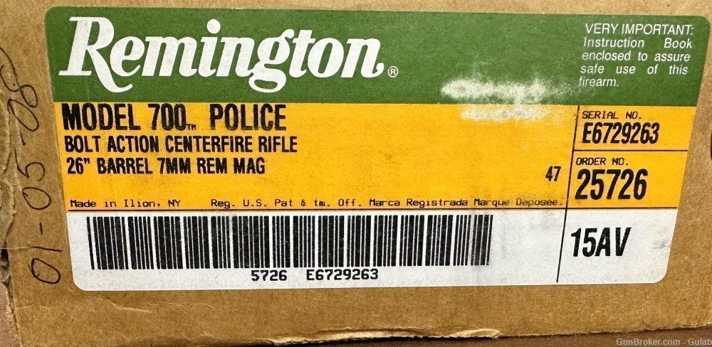 Remington 700 Police Bolt Action Centerfire Rifle 7MM REM MAG-img-11