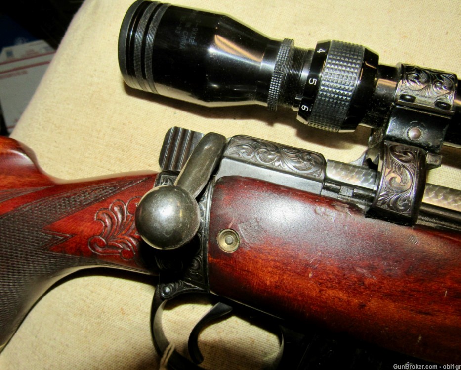 Beautifully Engraved British .303 Enfield Sporting Rifle With Scope-img-2
