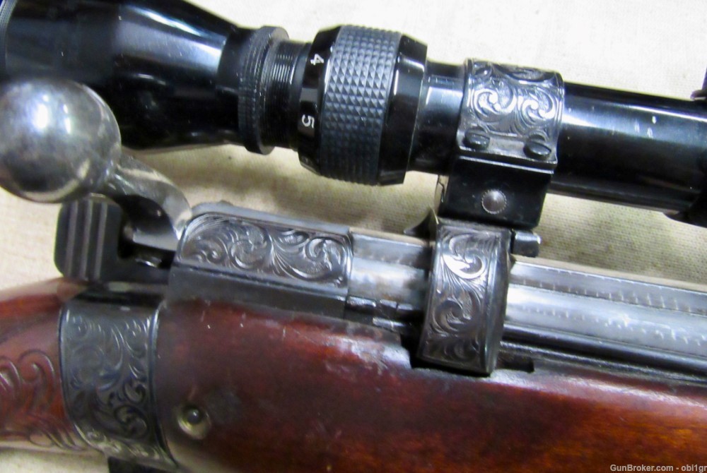 Beautifully Engraved British .303 Enfield Sporting Rifle With Scope-img-5