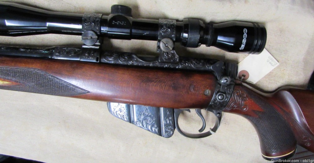 Beautifully Engraved British .303 Enfield Sporting Rifle With Scope-img-14