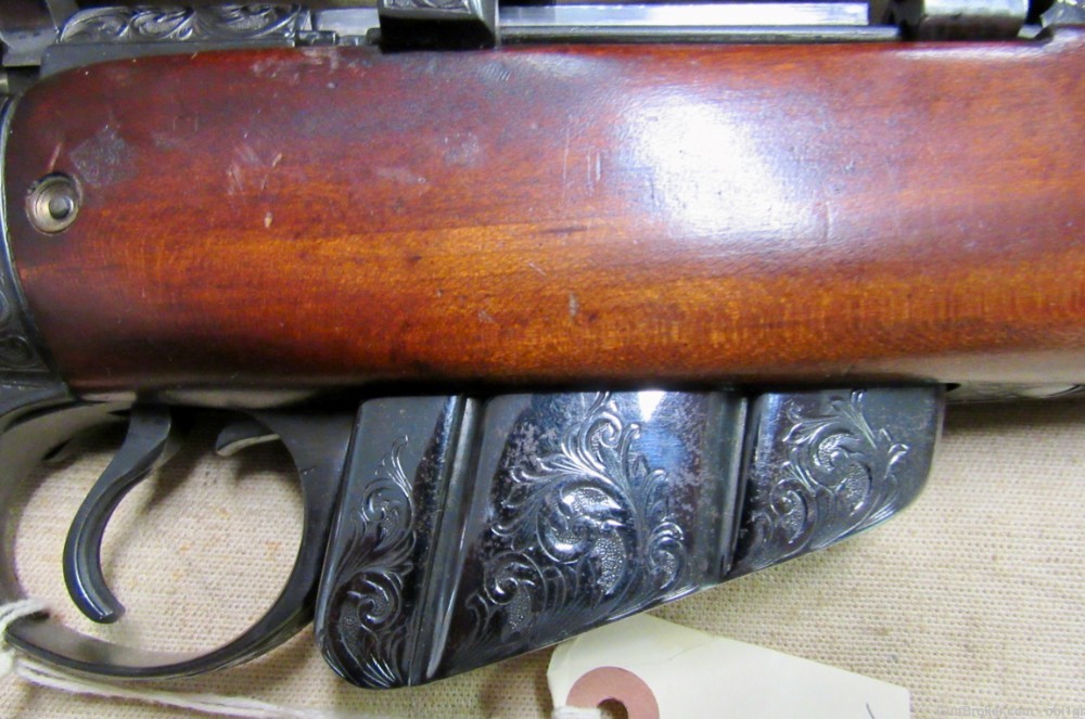 Beautifully Engraved British .303 Enfield Sporting Rifle With Scope-img-4
