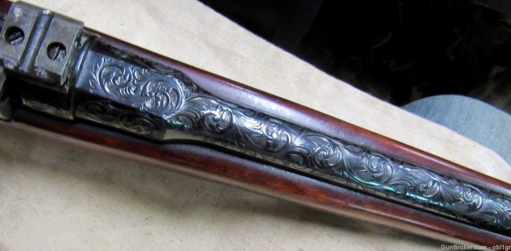 Beautifully Engraved British .303 Enfield Sporting Rifle With Scope-img-28