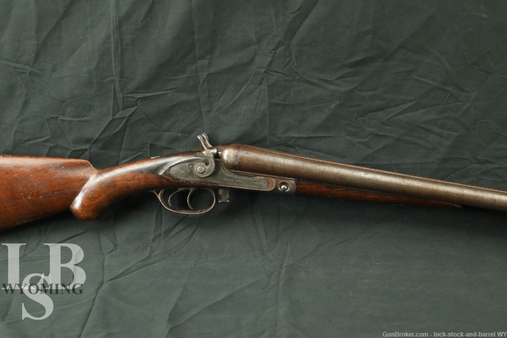 Parker Brothers Under Lifter 12 GA SXS Hammer Double Shotgun 1880 Antique-img-0