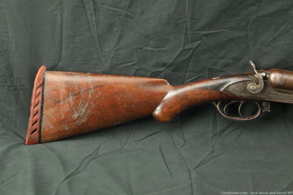 Parker Brothers Under Lifter 12 GA SXS Hammer Double Shotgun 1880 Antique-img-3
