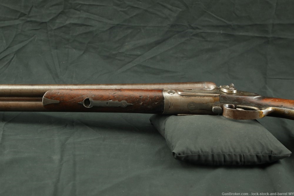 Parker Brothers Under Lifter 12 GA SXS Hammer Double Shotgun 1880 Antique-img-20