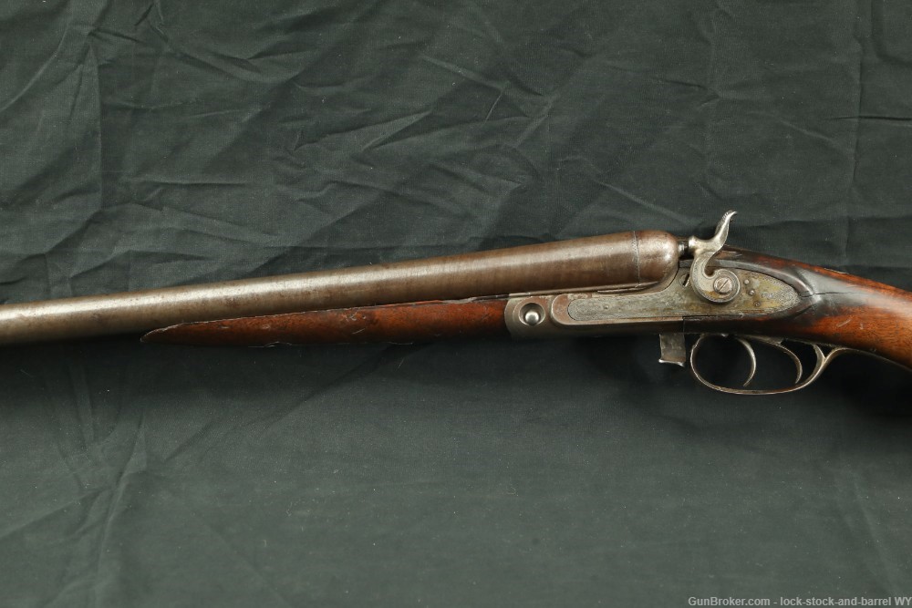 Parker Brothers Under Lifter 12 GA SXS Hammer Double Shotgun 1880 Antique-img-11