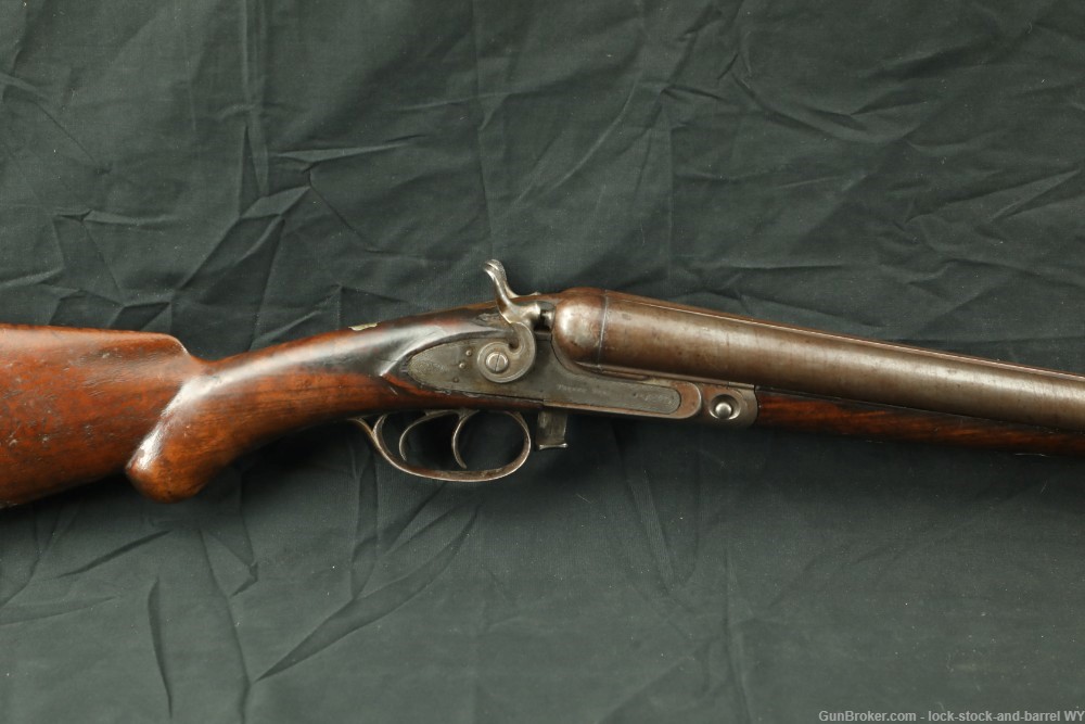 Parker Brothers Under Lifter 12 GA SXS Hammer Double Shotgun 1880 Antique-img-4