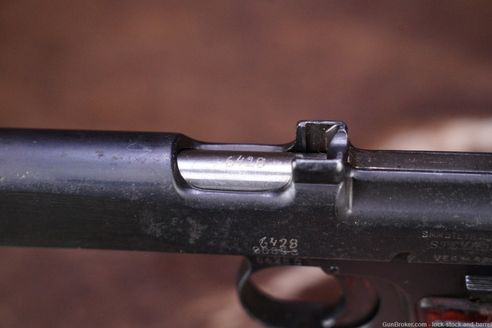WWI Austrian Steyr-Hahn Model 1912 9x23mm Semi-Auto Pistol, 1914 C&R-img-11